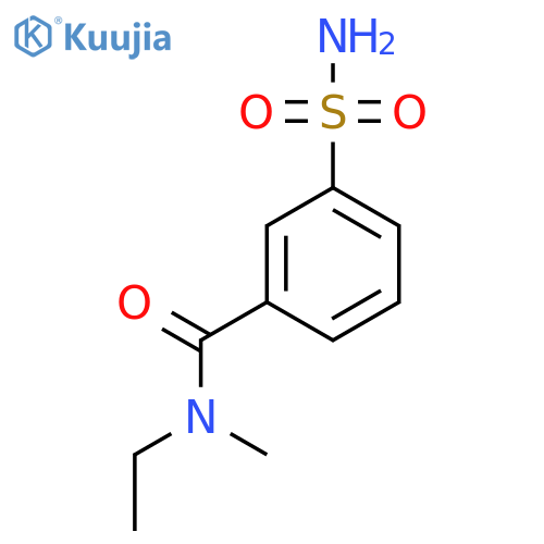 N-ethyl-N-methyl-3-sulfamoylbenzamide structure
