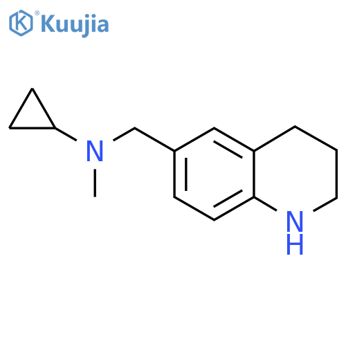 N-methyl-N-[(1,2,3,4-tetrahydroquinolin-6-yl)methyl]cyclopropanamine structure