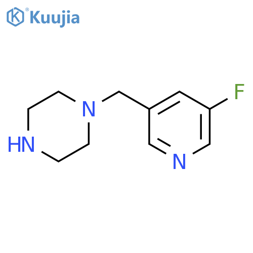 1-(5-fluoropyridin-3-yl)methylpiperazine structure