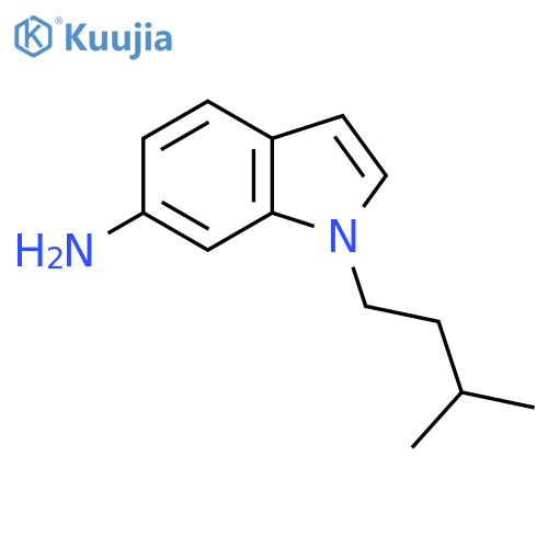 1-(3-methylbutyl)-1H-indol-6-amine structure