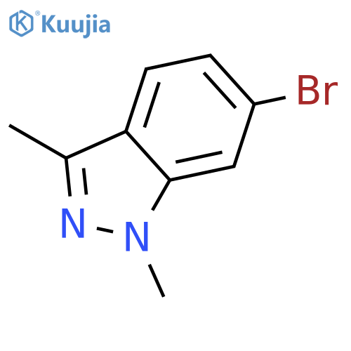 6-Bromo-1,3-dimethyl-1H-indazole structure