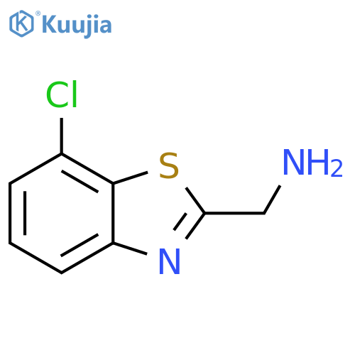 (7-chloro-1,3-benzothiazol-2-yl)methanamine structure