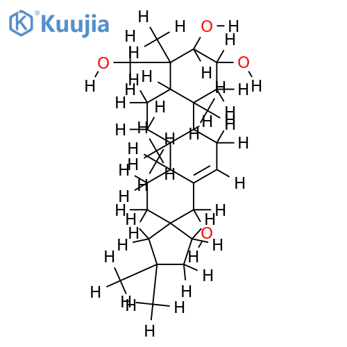 (2alpha,3alpha,17R,18beta)-19(18->17)-abeo-28-norolean-12-ene-2,3,18,23-tetraol structure