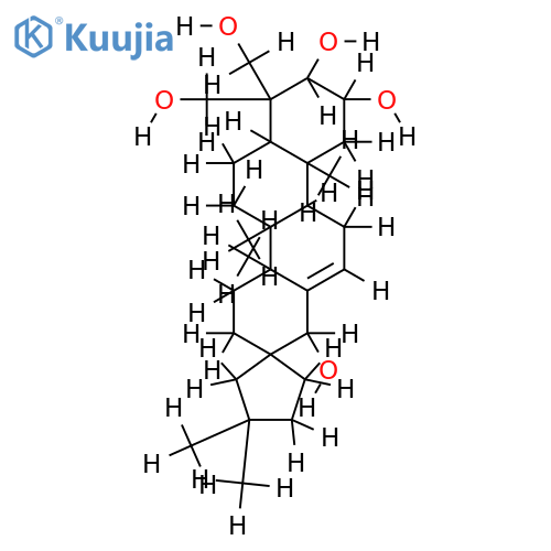 (2alpha,3beta,17R,18beta)-19(18->17)-abeo-28-norolean-12-ene-2,3,18,23,24-pentaol structure