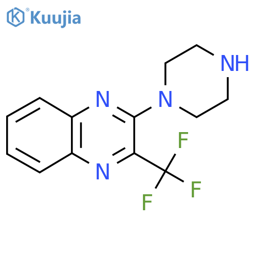 2-Piperazin-1-yl-3-(trifluoromethyl)quinoxaline structure