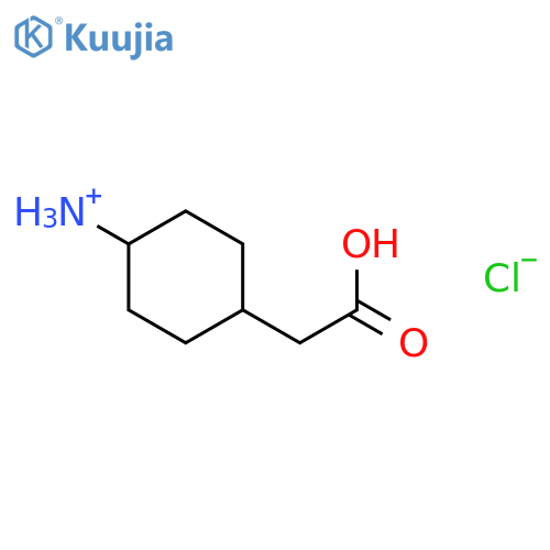 2-(4-aminocyclohexyl)acetic acid hydrochloride structure