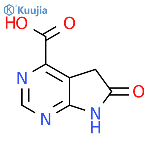 6-Oxo-6,7-dihydro-5H-pyrrolo[2,3-D]pyrimidine-4-carboxylic acid structure