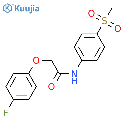 2-(4-fluorophenoxy)-N-(4-methanesulfonylphenyl)acetamide structure