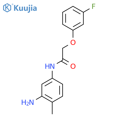 N-(3-Amino-4-methylphenyl)-2-(3-fluorophenoxy)-acetamide structure