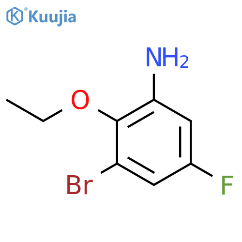 3-bromo-2-ethoxy-5-fluoroaniline structure