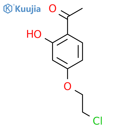 Ethanone, 1-[4-(2-chloroethoxy)-2-hydroxyphenyl]- structure