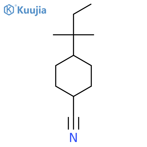 4-(2-Methylbutan-2-yl)cyclohexane-1-carbonitrile structure