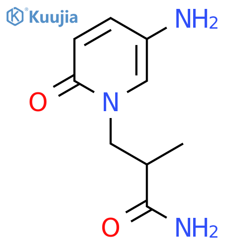 3-(5-Amino-2-oxo-1,2-dihydropyridin-1-yl)-2-methylpropanamide structure