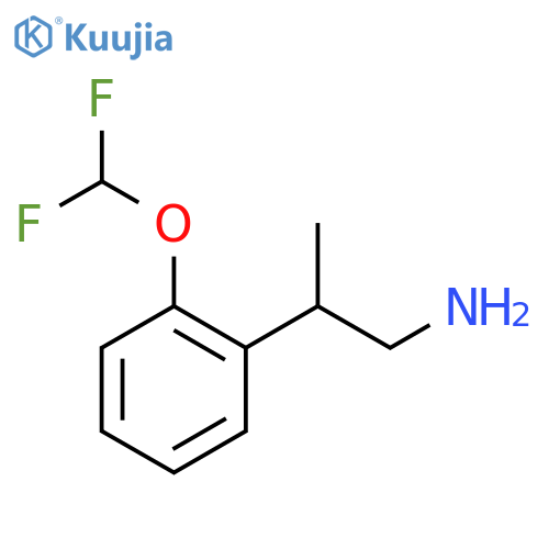 2-2-(difluoromethoxy)phenylpropan-1-amine structure