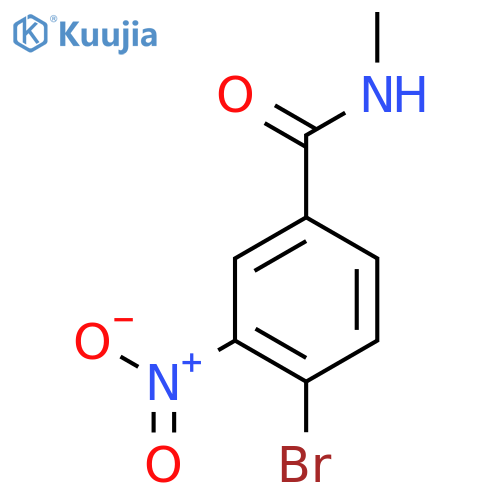 N-Methyl 4-bromo-3-nitrobenzamide structure