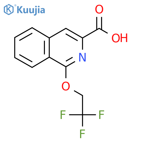 1-(2,2,2-Trifluoroethoxy)isoquinoline-3-carboxylic acid structure