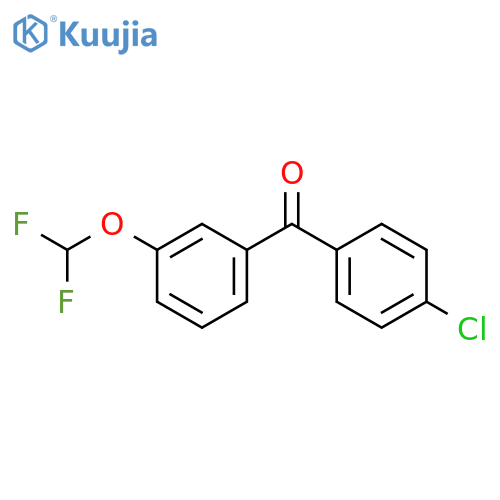 (4-chlorophenyl)[3-(difluoromethoxy)phenyl]methanone structure