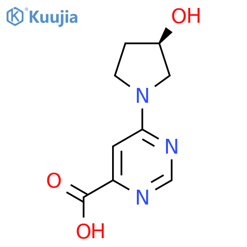 (R)-6-(3-Hydroxypyrrolidin-1-yl)pyrimidine-4-carboxylic acid structure