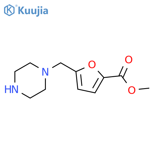 methyl 5-(piperazin-1-yl)methylfuran-2-carboxylate structure