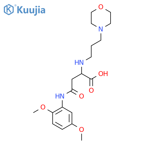 4-((2,5-Dimethoxyphenyl)amino)-2-((3-morpholinopropyl)amino)-4-oxobutanoic acid structure