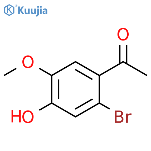 1-(2-bromo-4-hydroxy-5-methoxyphenyl)ethan-1-one structure