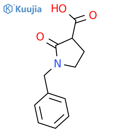 1-benzyl-2-oxopyrrolidine-3-carboxylic acid structure
