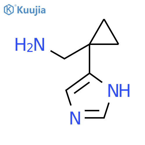 [1-(1H-imidazol-5-yl)cyclopropyl]methanamine structure