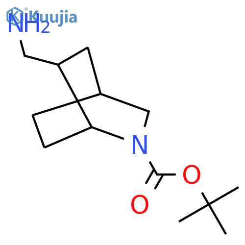 Tert-butyl 6-(aminomethyl)-2-azabicyclo[2.2.2]octane-2-carboxylate structure