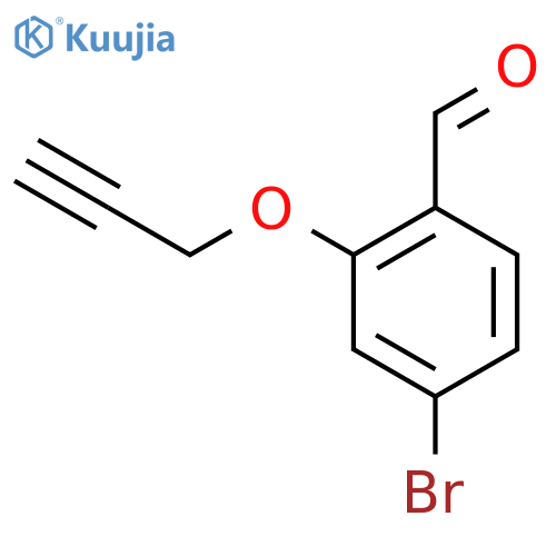 4-bromo-2-(prop-2-yn-1-yloxy)benzaldehyde structure