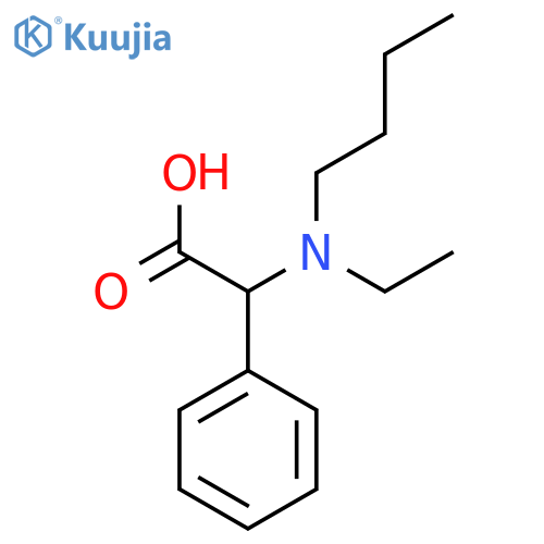 2-[Butyl(ethyl)amino]-2-phenylacetic acid structure