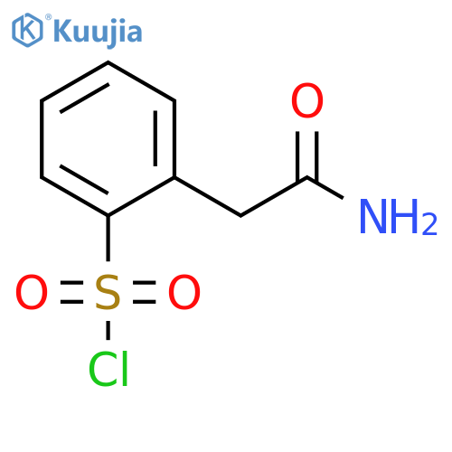 2-(CARBAMOYLMETHYL)BENZENE-1-SULFONYL CHLORIDE structure