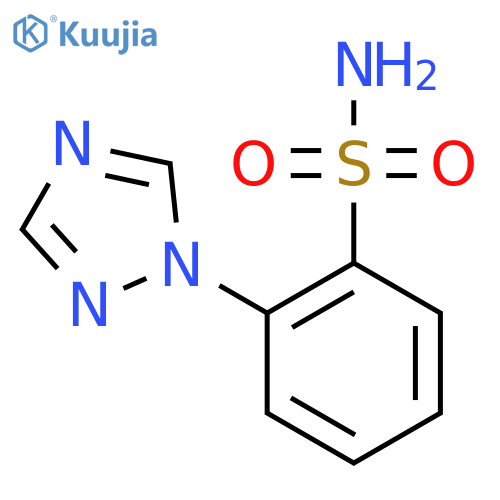 2-(1H-1,2,4-triazol-1-yl)benzene-1-sulfonamide structure