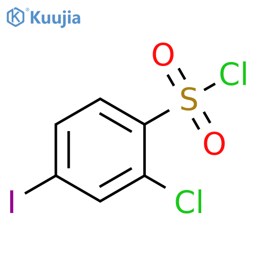 2-chloro-4-iodobenzene-1-sulfonyl chloride structure