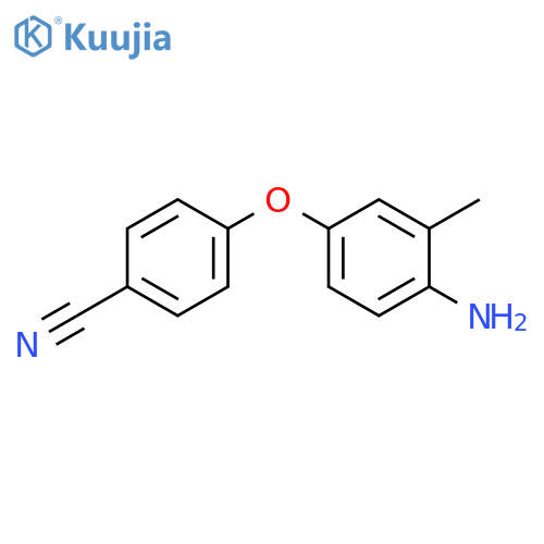 4-(4-amino-3-methylphenoxy)benzonitrile structure
