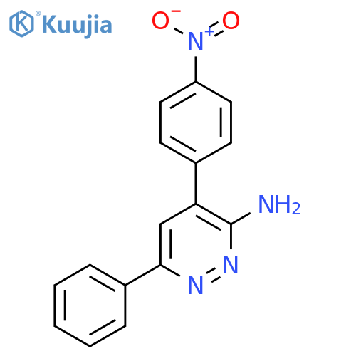 4-(4-Nitrophenyl)-6-phenylpyridazin-3-amine structure