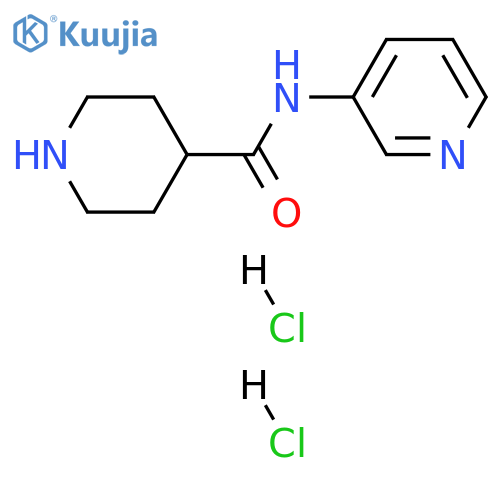 N-(pyridin-3-yl)piperidine-4-carboxamide dihydrochloride structure