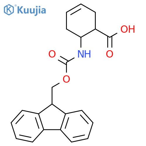 3-Cyclohexene-1-carboxylic acid, 6-[[(9H-fluoren-9-ylmethoxy)carbonyl]amino]- structure