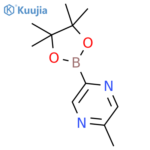 2-methyl-5-(tetramethyl-1,3,2-dioxaborolan-2-yl)pyrazine structure