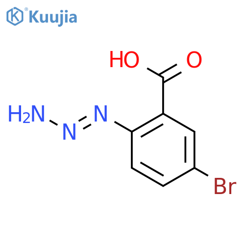 BENZOIC ACID, 5-BROMO-2-(1-TRIAZENYL)- structure