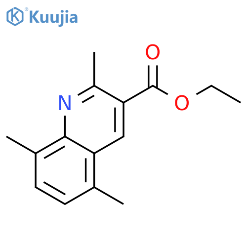 2,5,8-Trimethylquinoline-3-carboxylic Acid Ethyl Ester structure