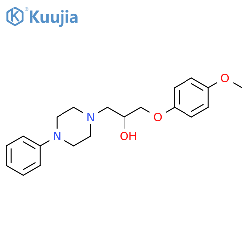 1-Piperazineethanol, α-[(4-methoxyphenoxy)methyl]-4-phenyl- structure