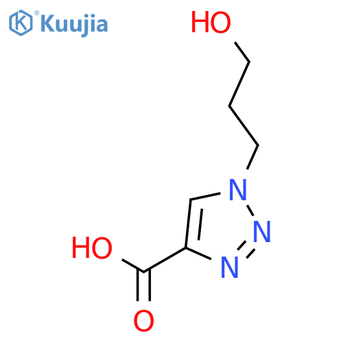 1-(3-Hydroxypropyl)-1H-1,2,3-triazole-4-carboxylic acid structure