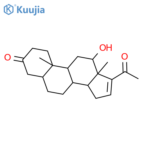 (5alpha,12beta)-12-Hydroxypregn-16-ene-3,20-dione structure