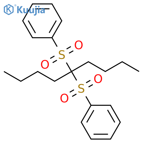 Benzene, 1,1'-[(1-butylpentylidene)bis(sulfonyl)]bis- structure
