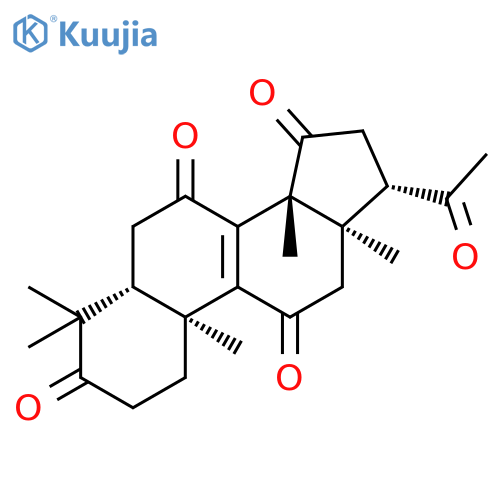 Pregn-8-ene-3,7,11,15,20-pentone, 4,4,14-trimethyl-, (5a)- structure