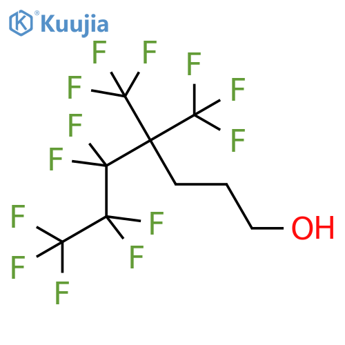 4,4-Bis(trifluoromethyl)-5,5,6,6,7,7,7-heptafluoroheptan-1-ol structure