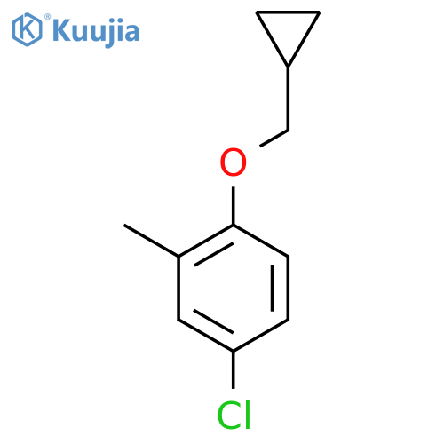 4-Chloro-1-(cyclopropylmethoxy)-2-methylbenzene structure