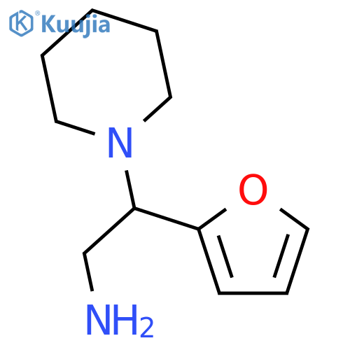 2-(furan-2-yl)-2-(piperidin-1-yl)ethan-1-amine structure