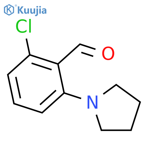 2-chloro-6-(pyrrolidin-1-yl)benzaldehyde structure