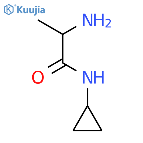 2-Amino-n-cyclopropyl-dl-propanamide structure